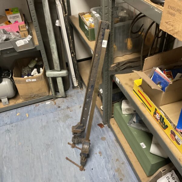 Vintage dkt metal sash clamps for woodworking projects.