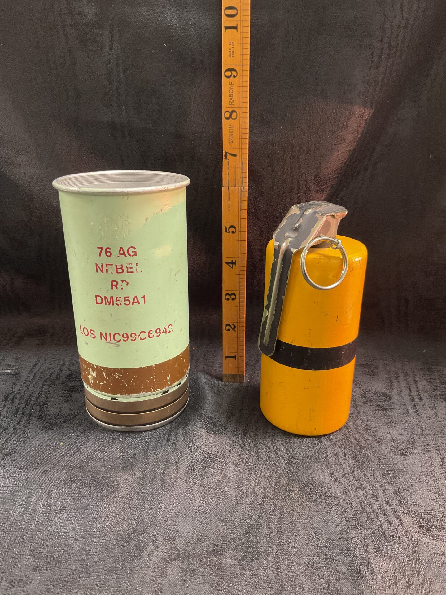 870 Smoke canister and Dummy grenade