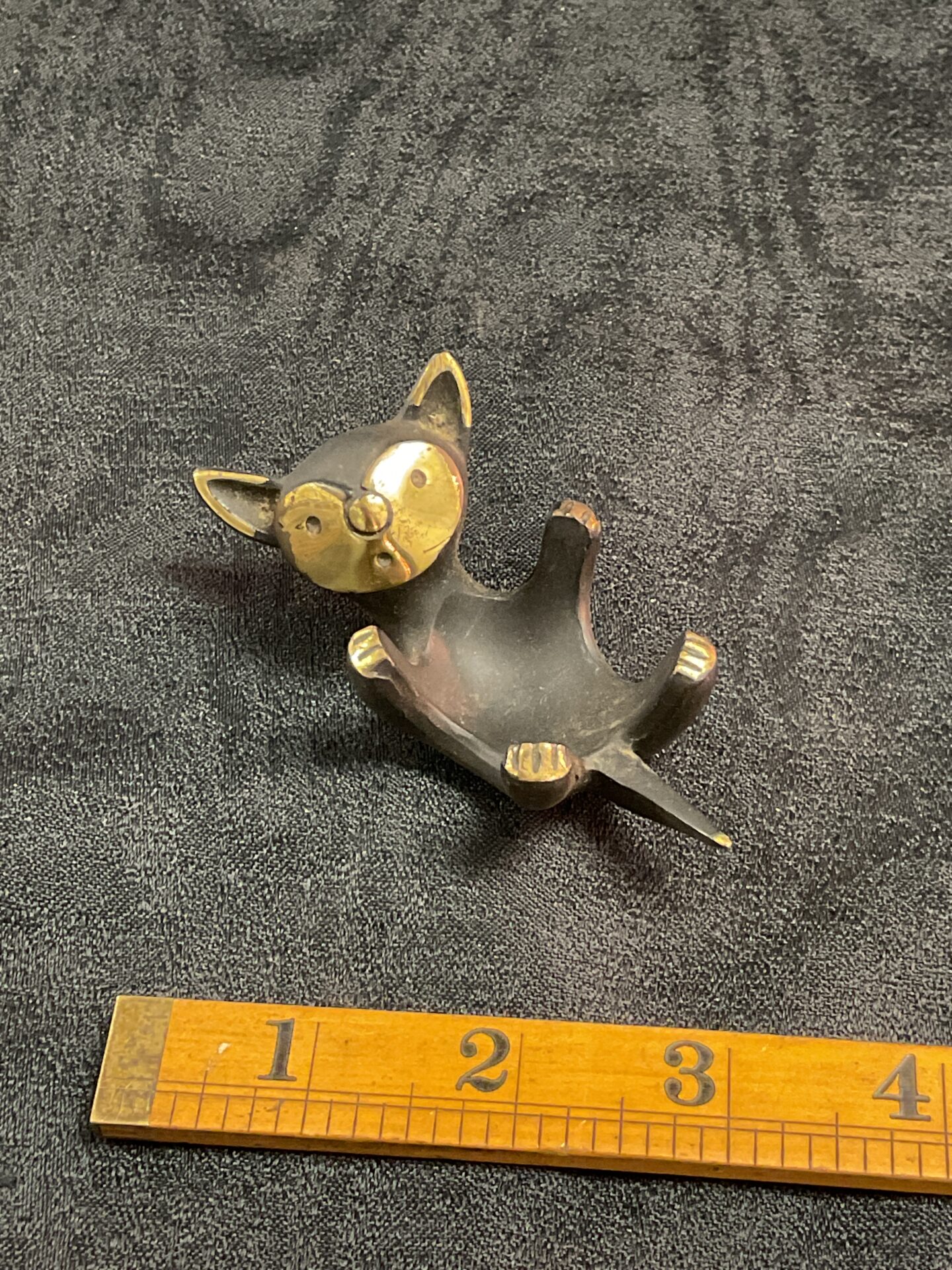 958 Walter bosse brass cat egg holder designed for Hertha Baller 1950s