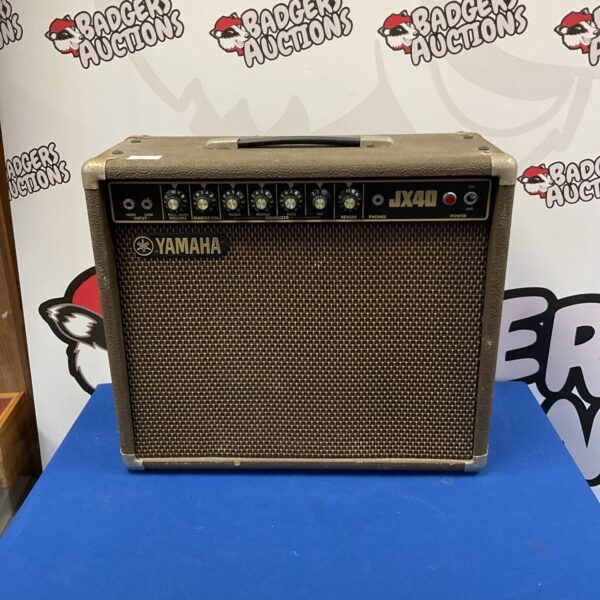Vintage Yamaha JX40 amplifier in black, a classic 1980s guitar amp.