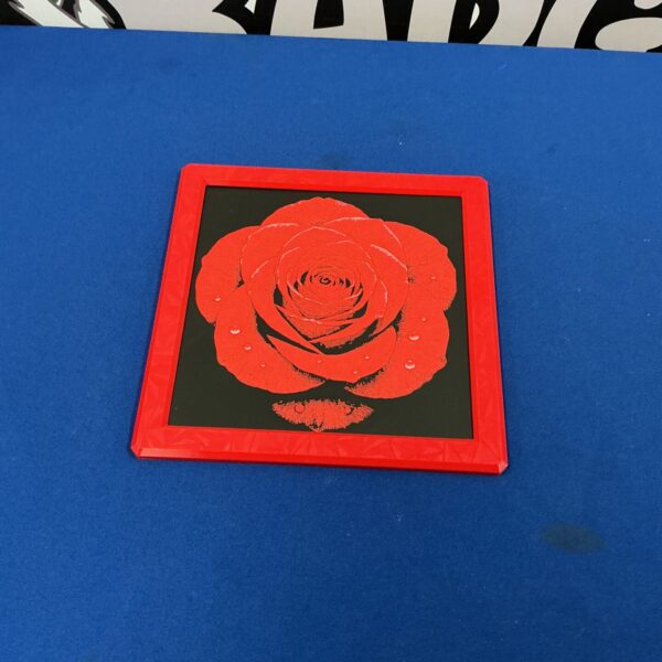 Detailed 3D printed rose wall decor for modern homes.