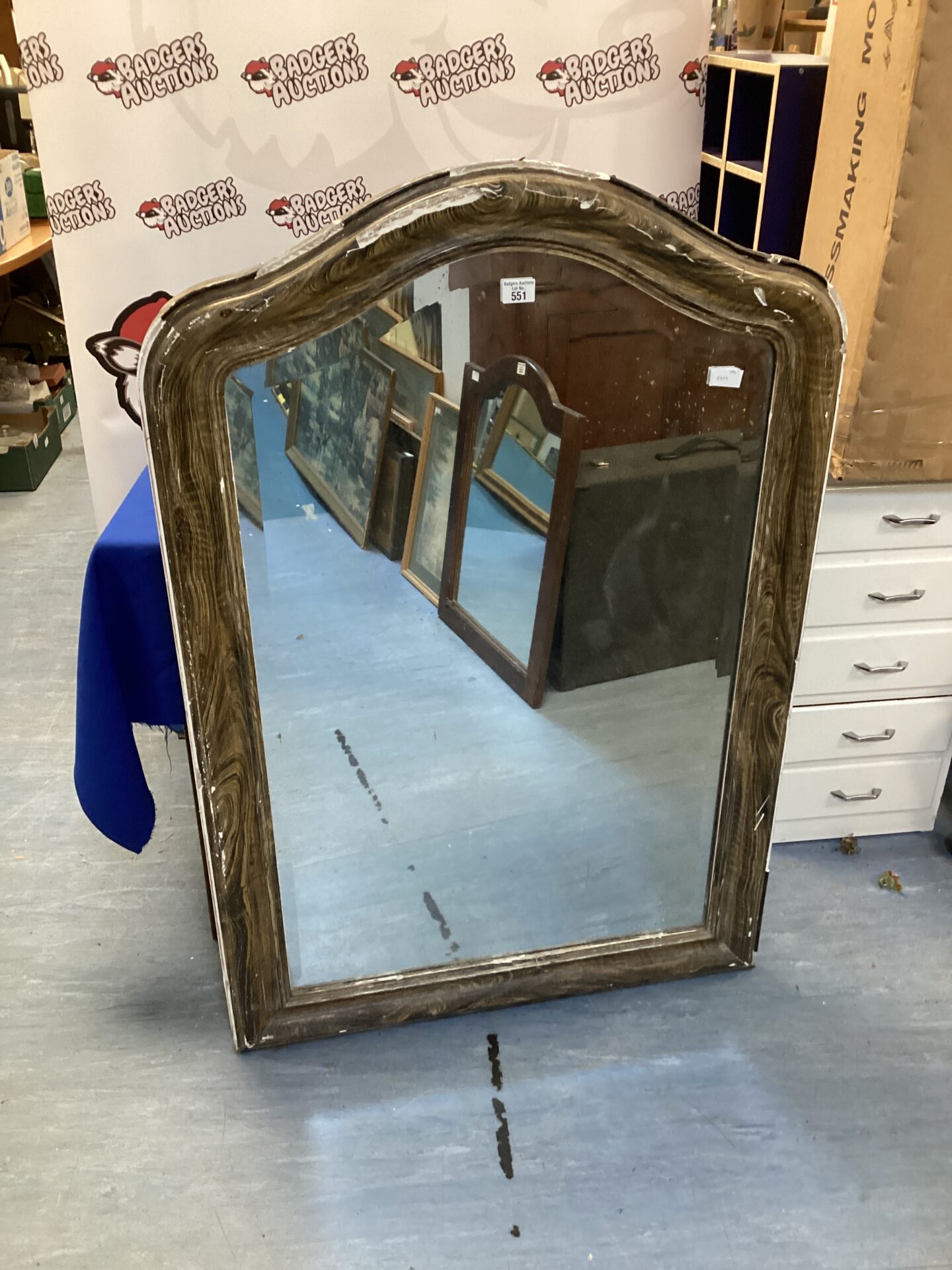 469 Launch all night mirror for restoration