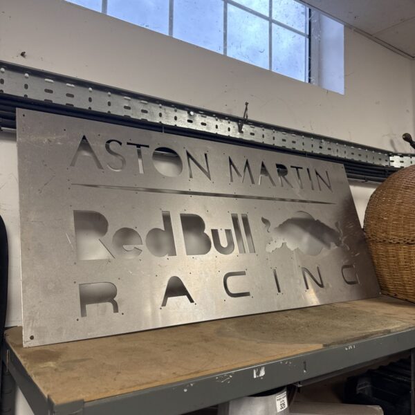Large Aston Martin Red Bull Racing template for motorsport signage.