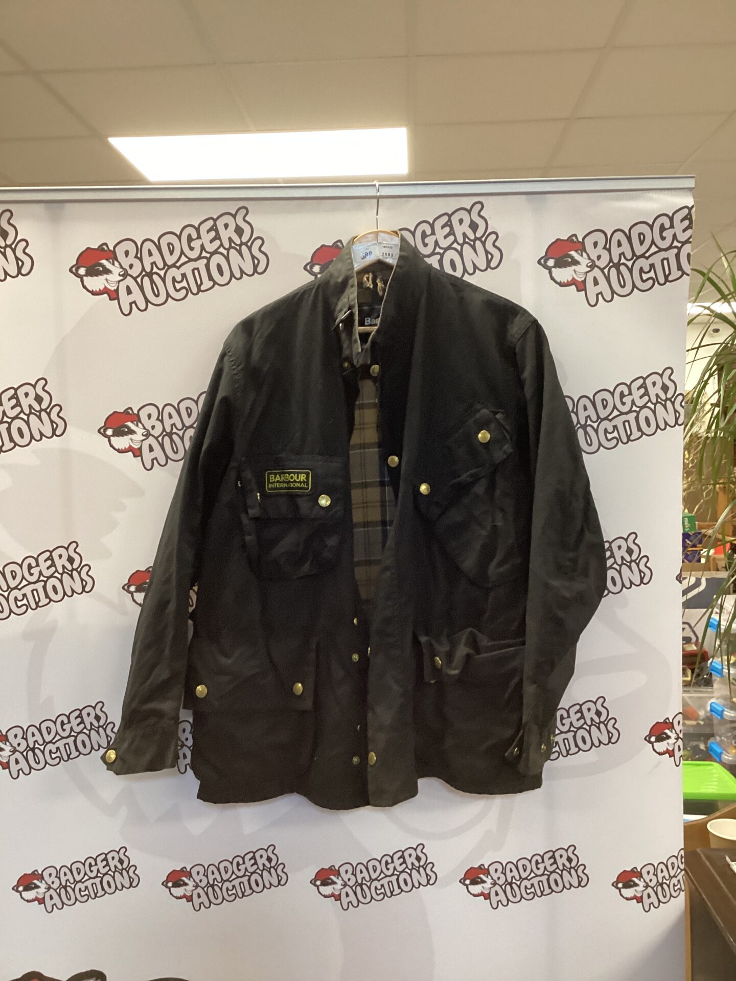 588 Barbour wax jacket size L