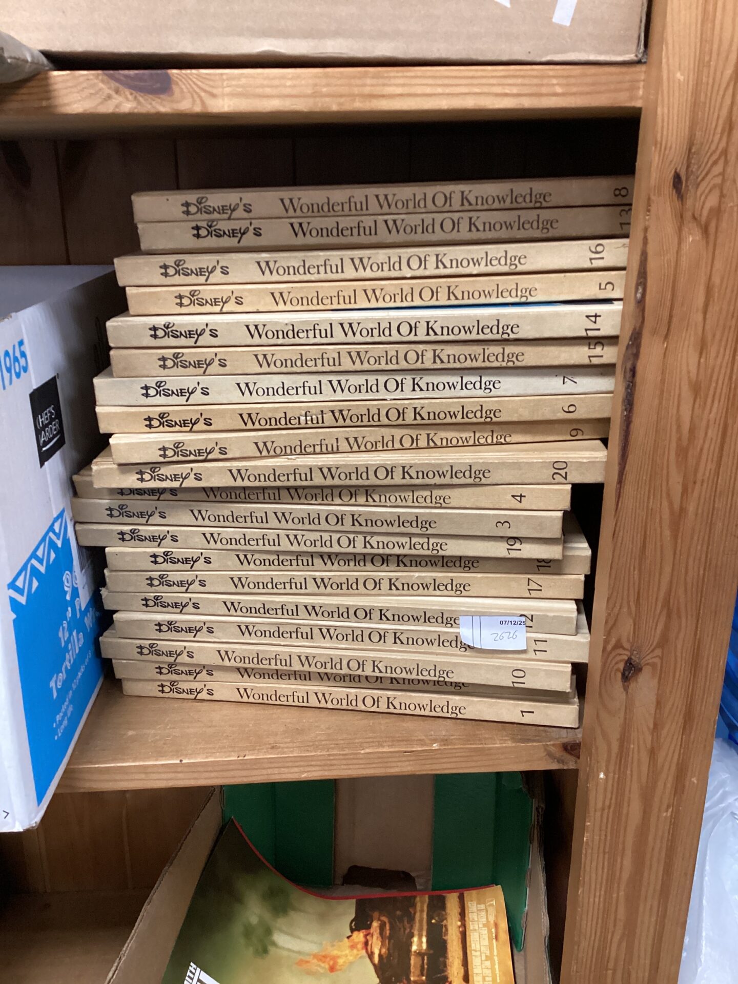 537 A collection of Disney’s wonderful world of knowledge books