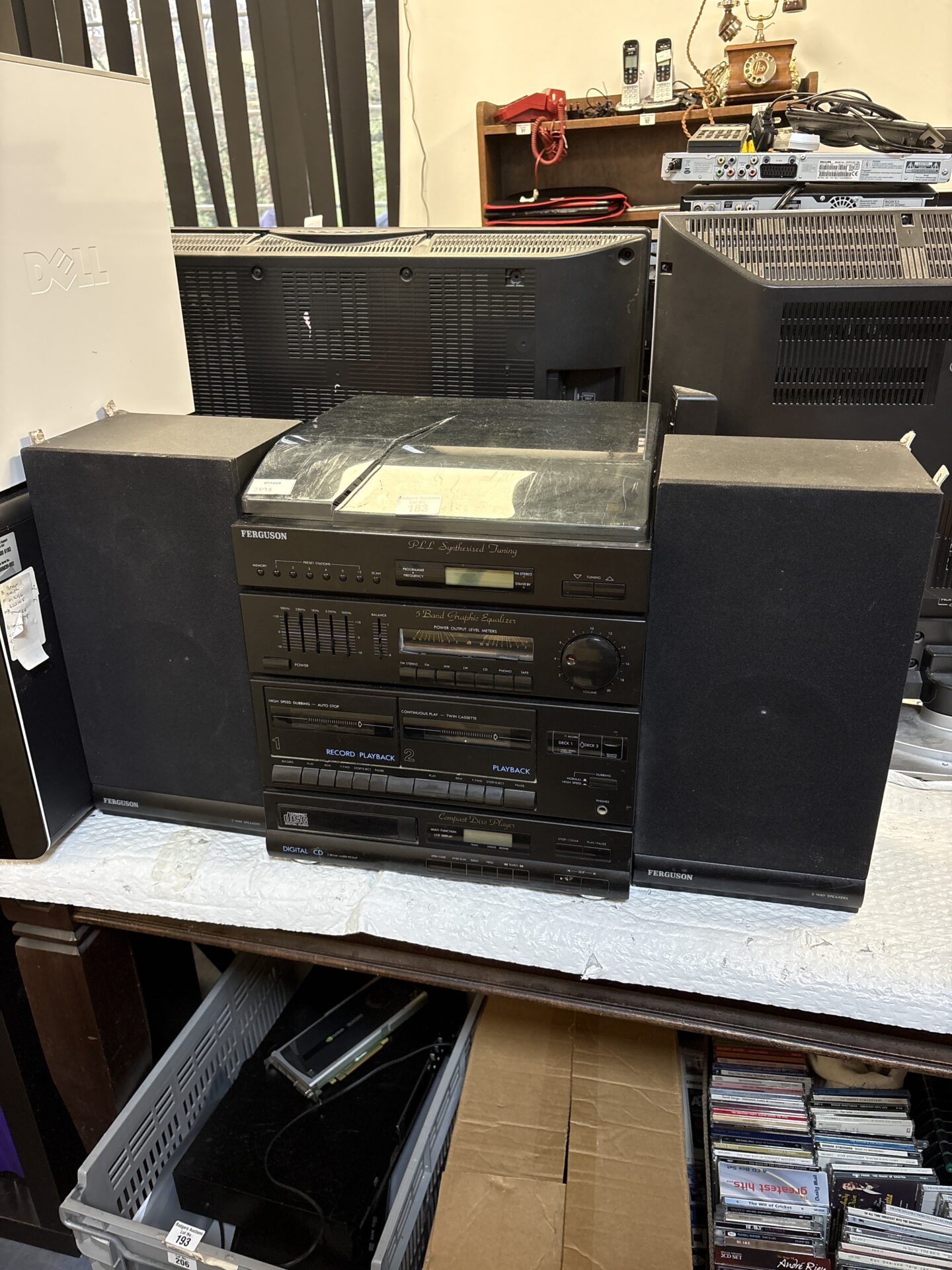 144 Ferguson Hi-Fi Music System With Speakers