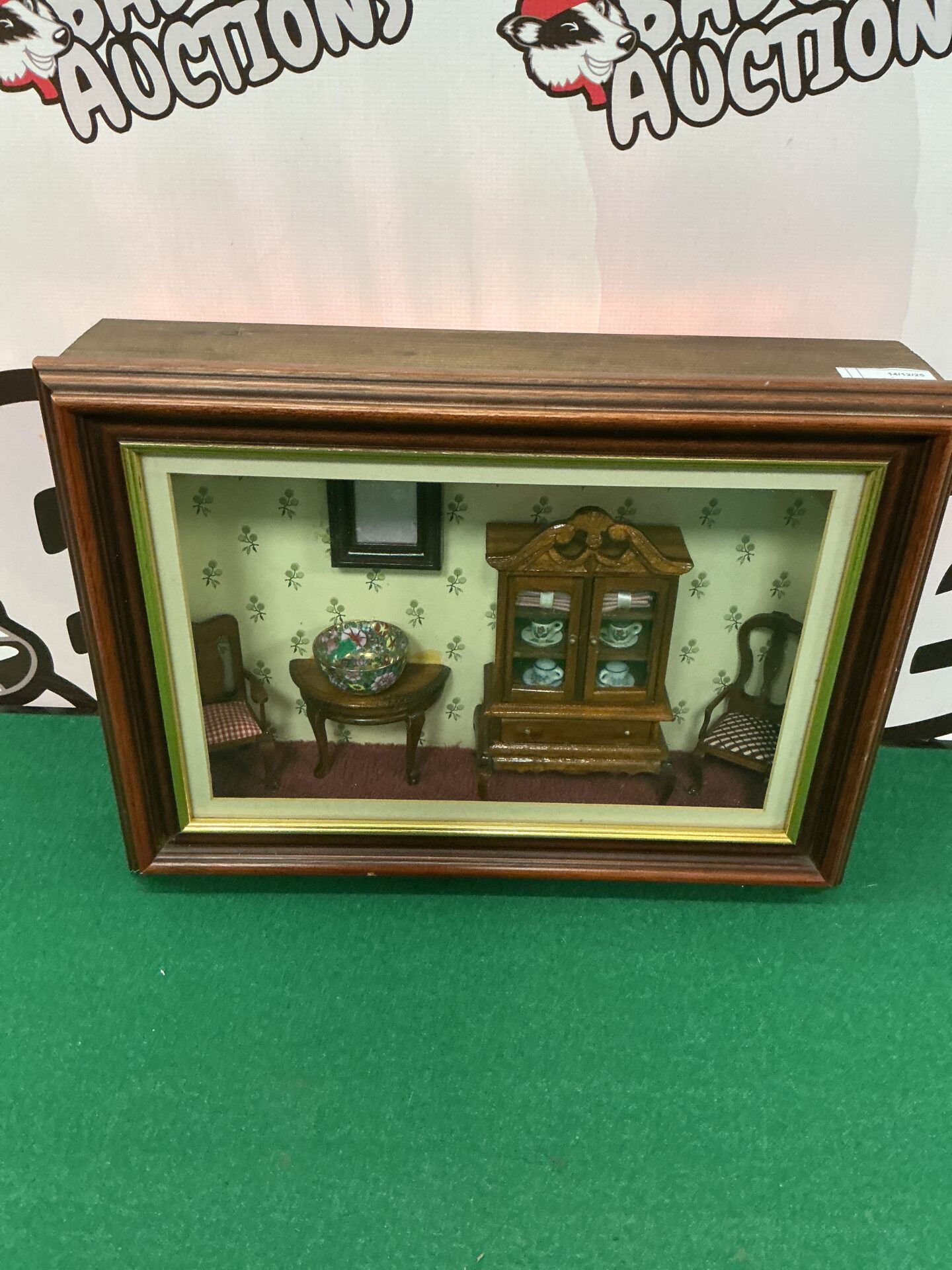 318 Framed Diorama of a living Room