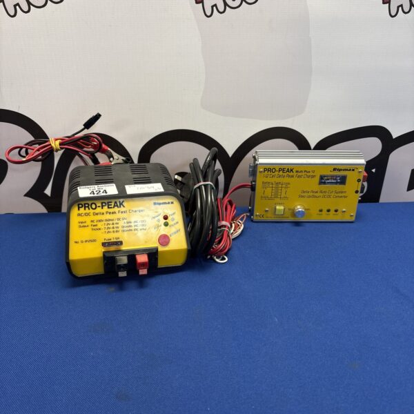 Two ripmax pro peak delta peak fast chargers