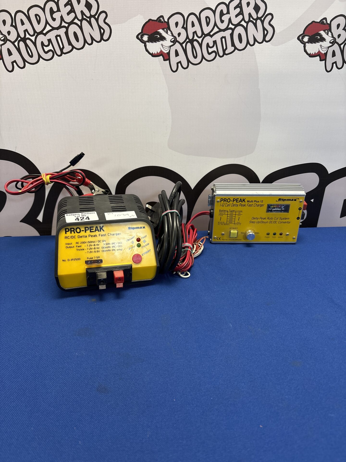 424 Two ripmax pro peak delta peak fast chargers