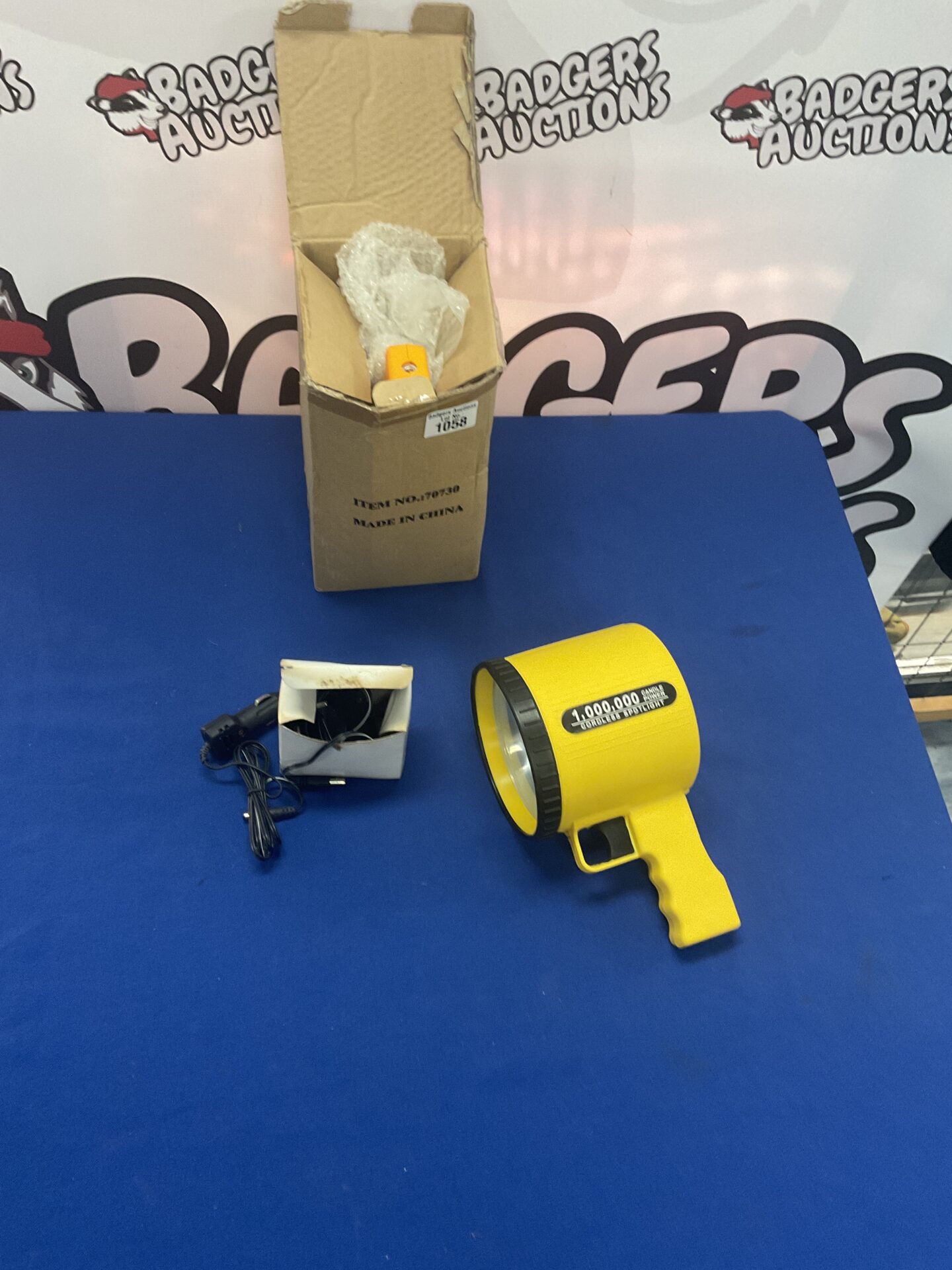 1038 Two rechargeable cordless torches – one new in box