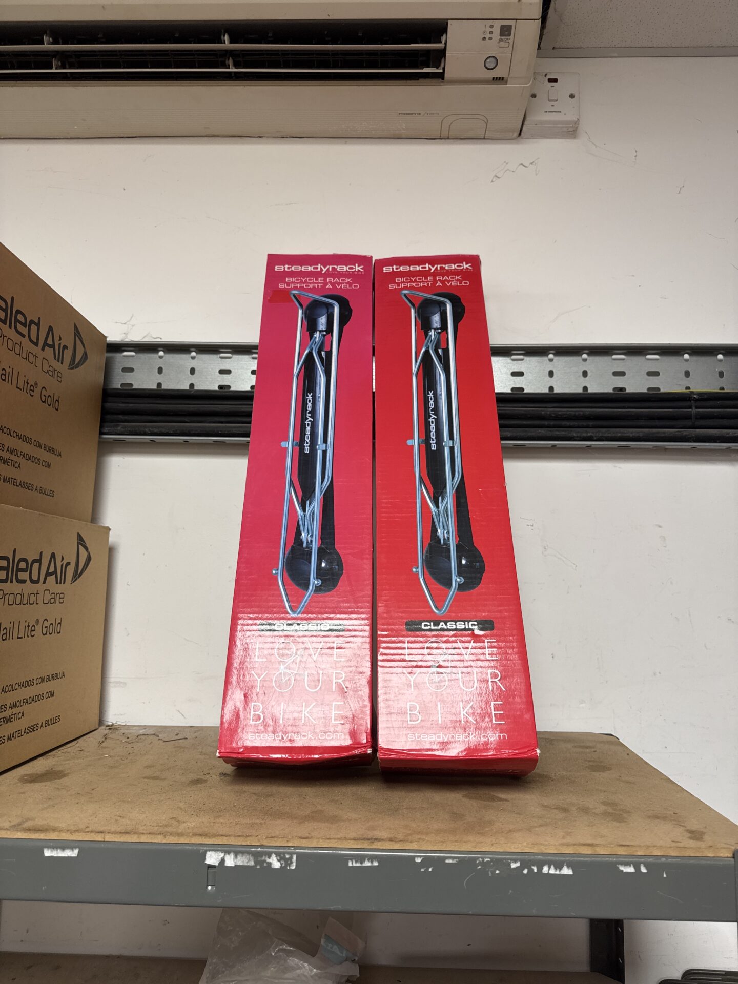 1044 Two steadyrack classic bicycle storage racks – appear new