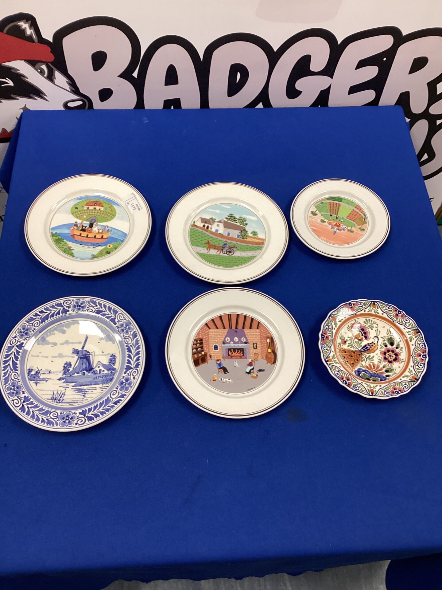 267 selection of villeroy & boch & delft plates