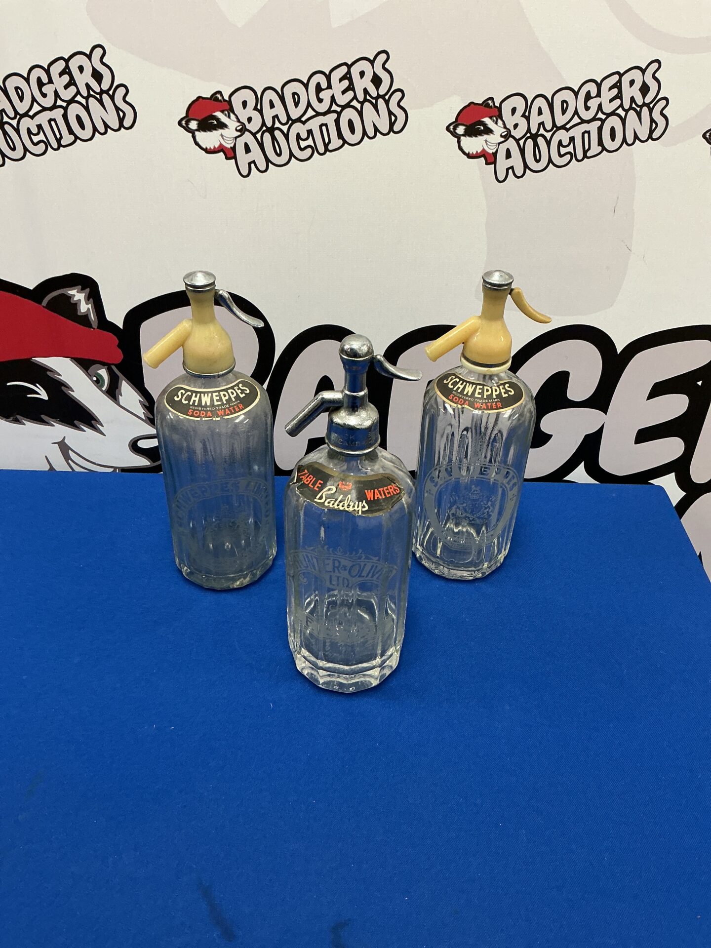 262 Three vintage Soda Syphons