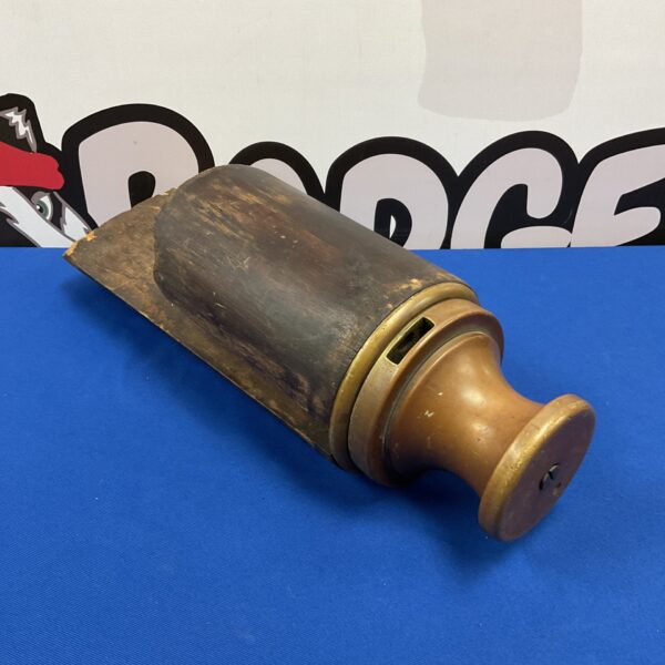Antique brass ships capstan, detailed nautical equipment.