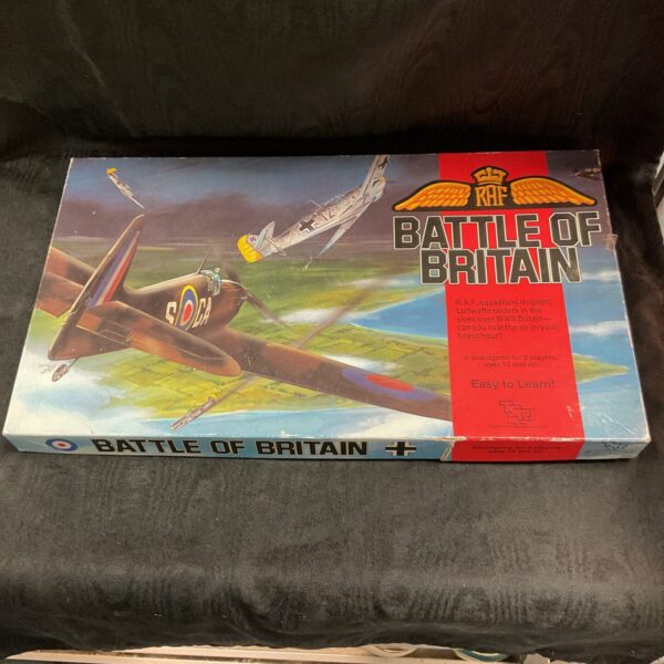 Vintage Battle of Britain board game box with aircraft artwork.