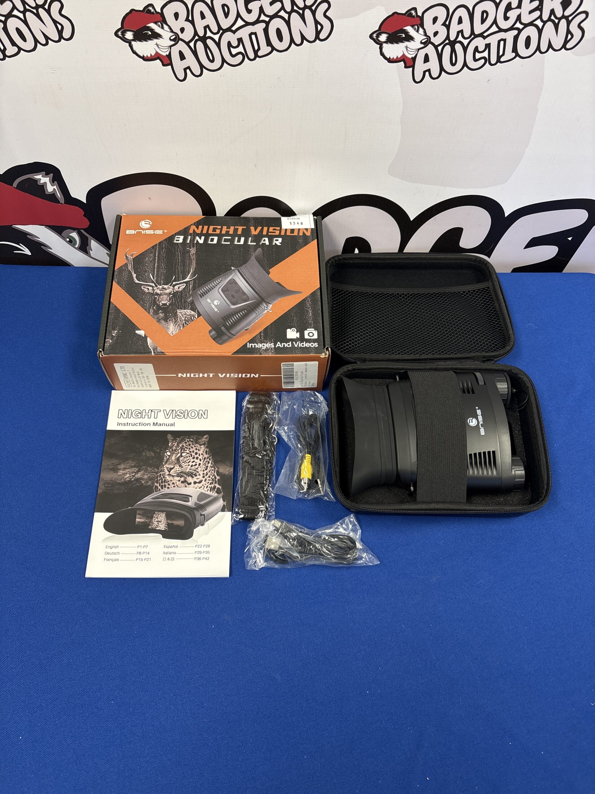 131 BNISE Night Vision Binoculars Boxed