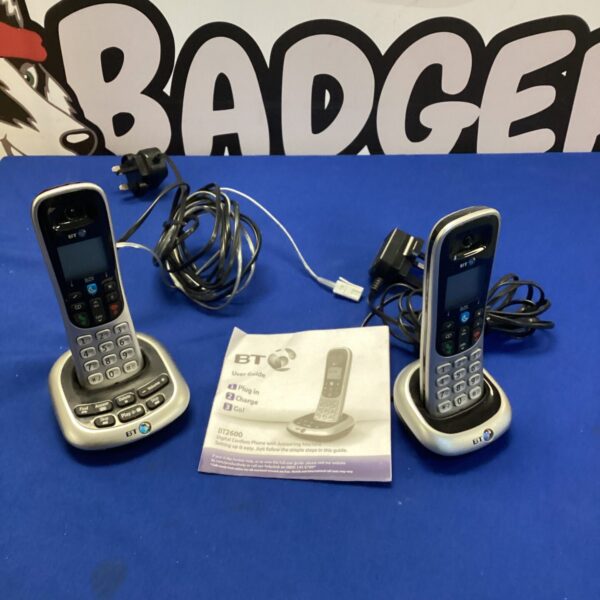 Vintage BT 4600 handheld cordless phones, ideal for collectors.