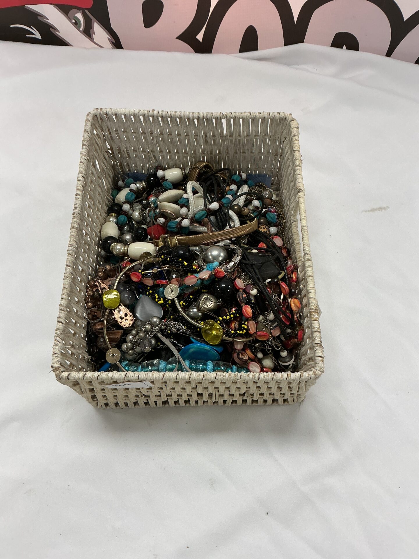 310 Box of mixed costume jewellery
