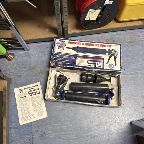 Faithfull pointing and grouting gun kit for masonry work.