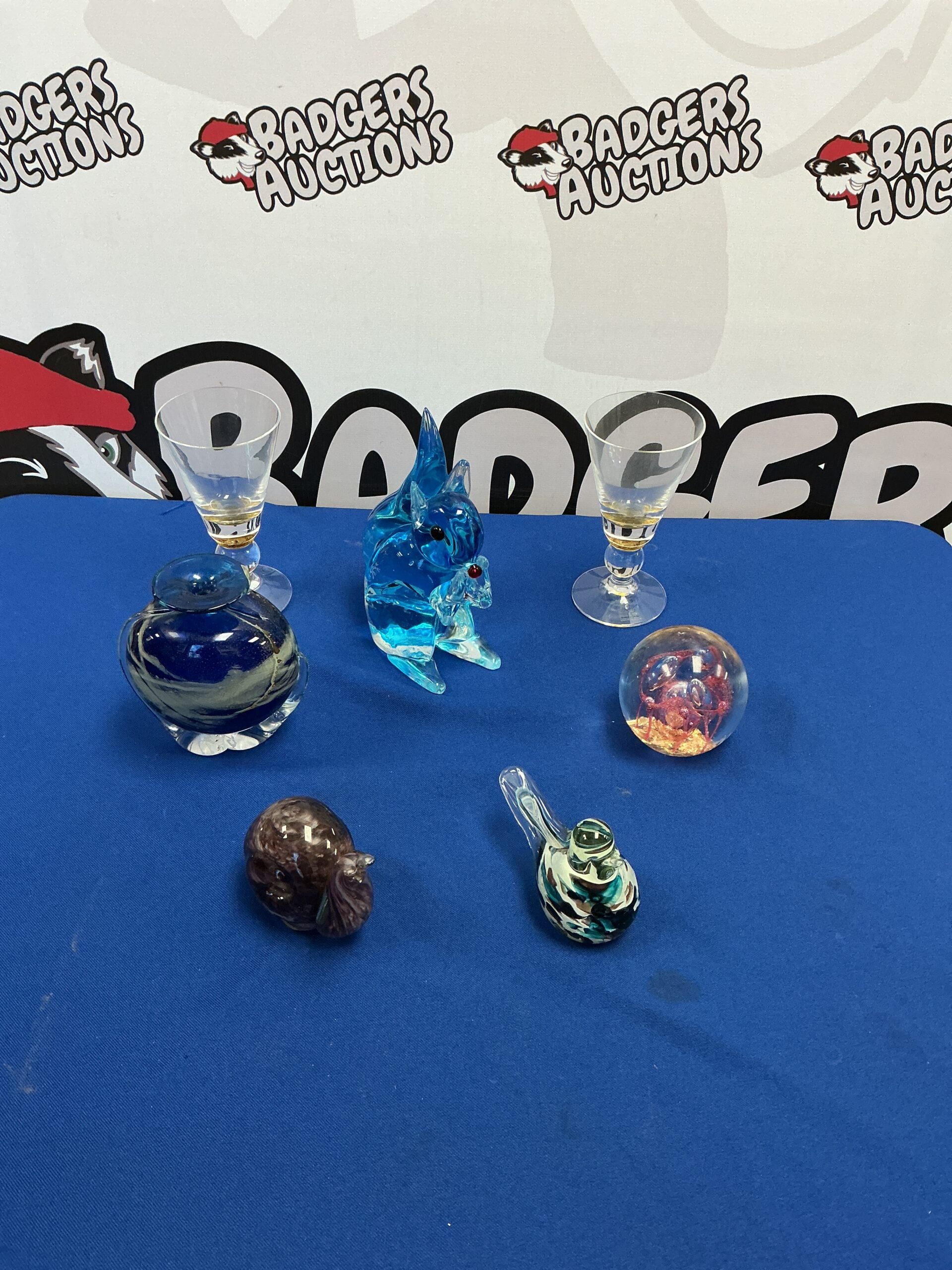 275 Collection of glass ornaments inc paperweights