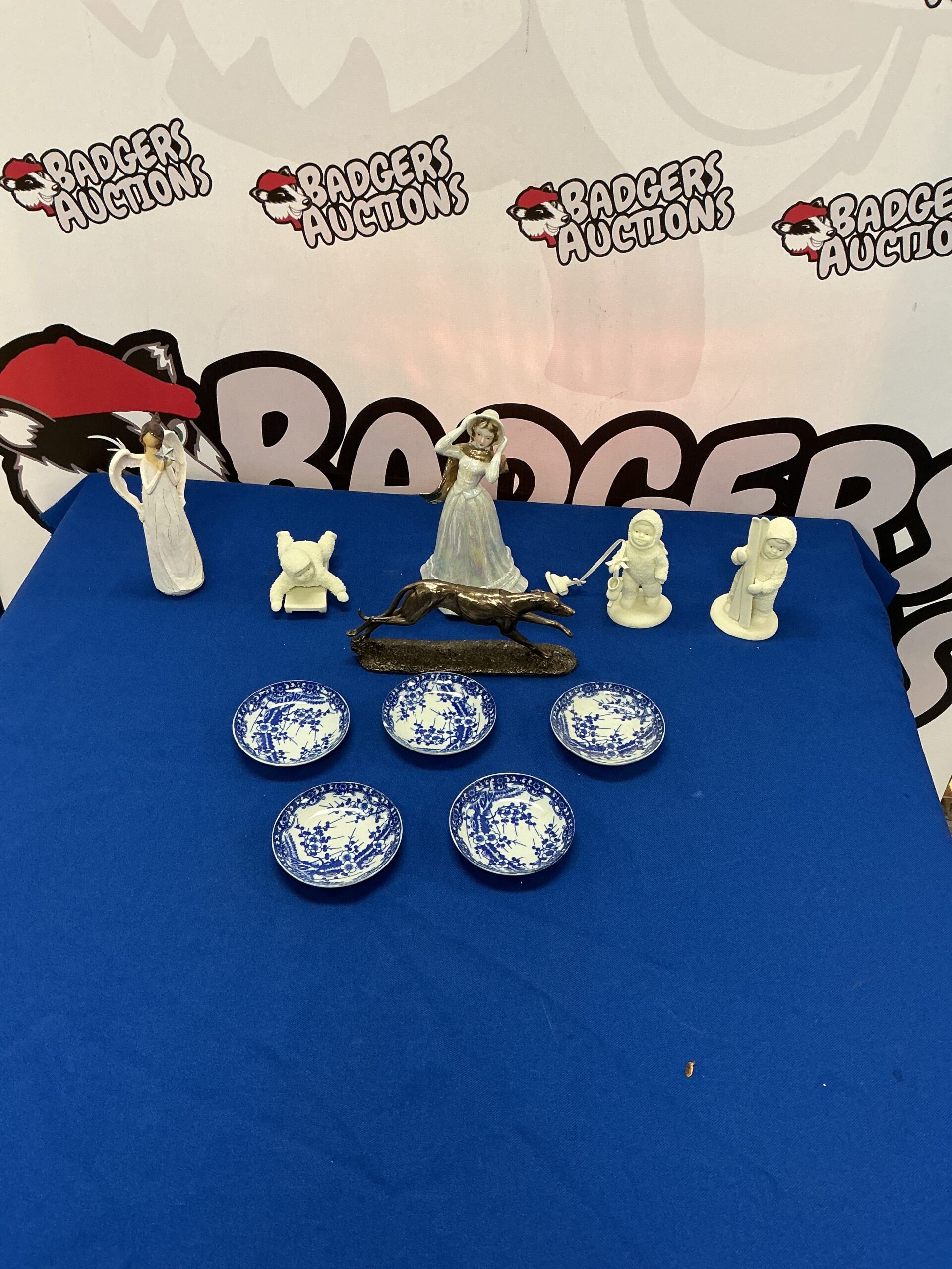 314 Collection of figurines inc Greyhound