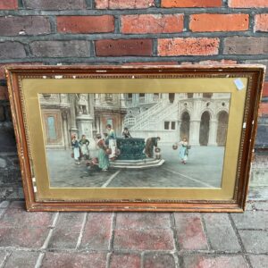 Statue print velvet dresser japanese sculpture