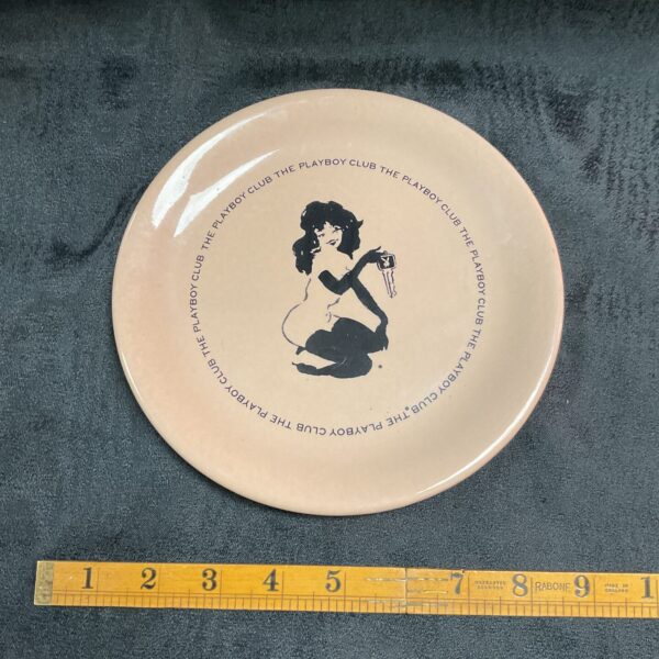 Retro 1990s dated the playboy club decorative plate