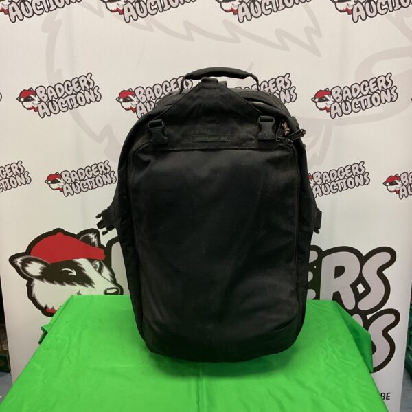 Black Lowepro Road Runner AW camera bag with multiple compartments.