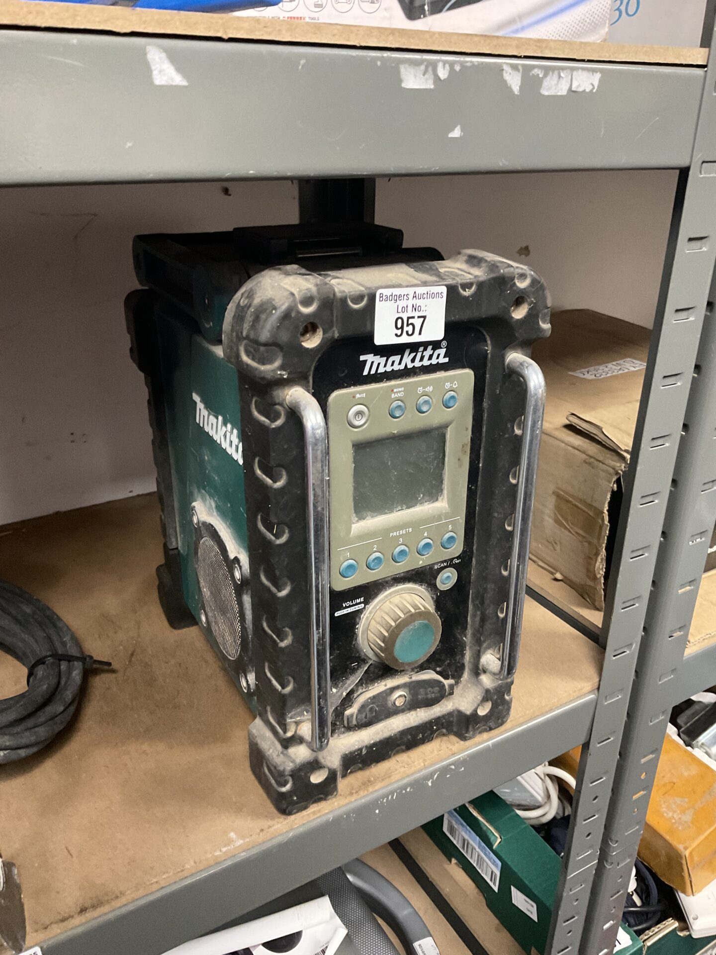 957 Makita site radio untested no charger