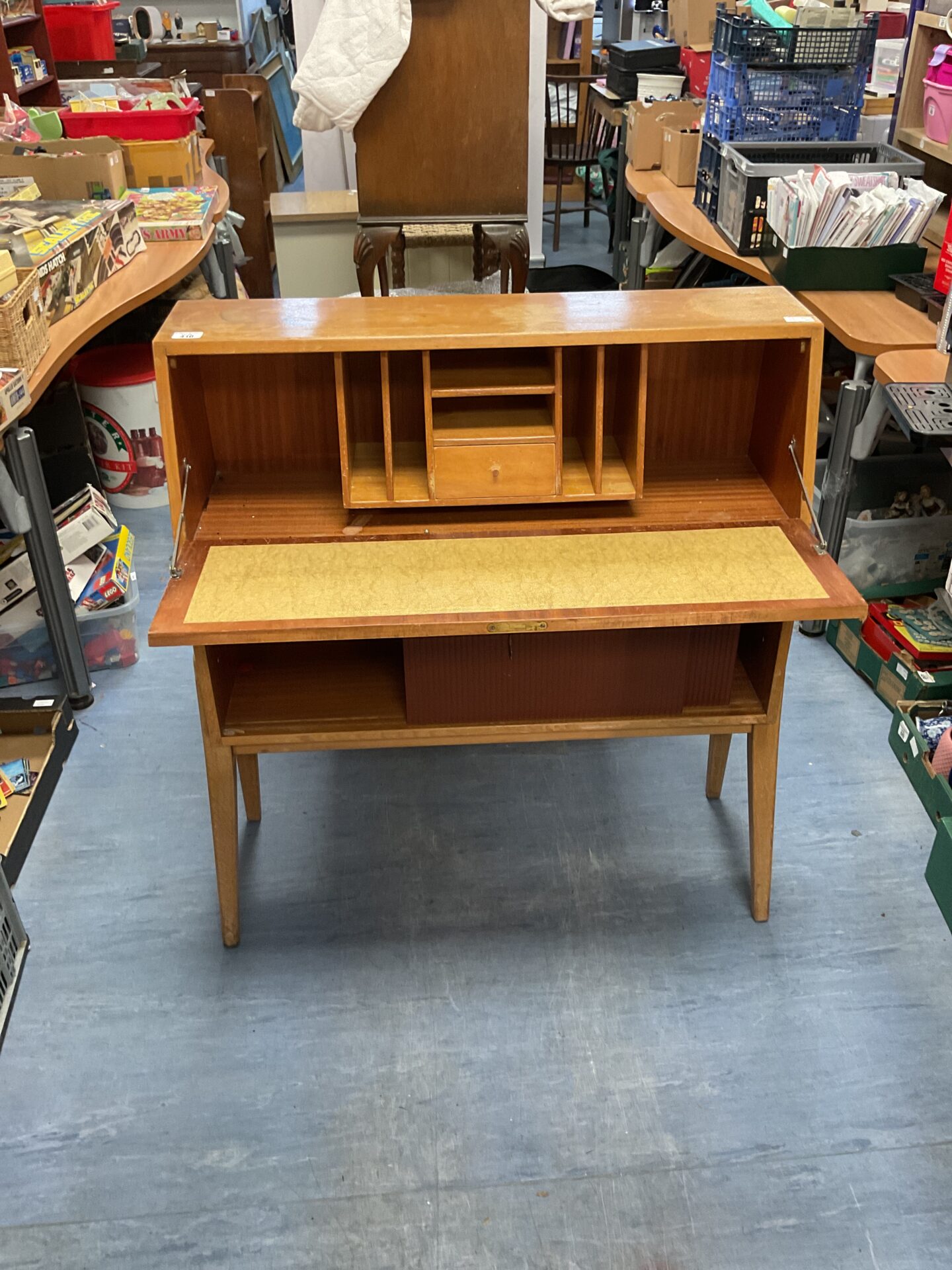 410 Midcentury vintage bureau/writing desk by Greaves and Thomas