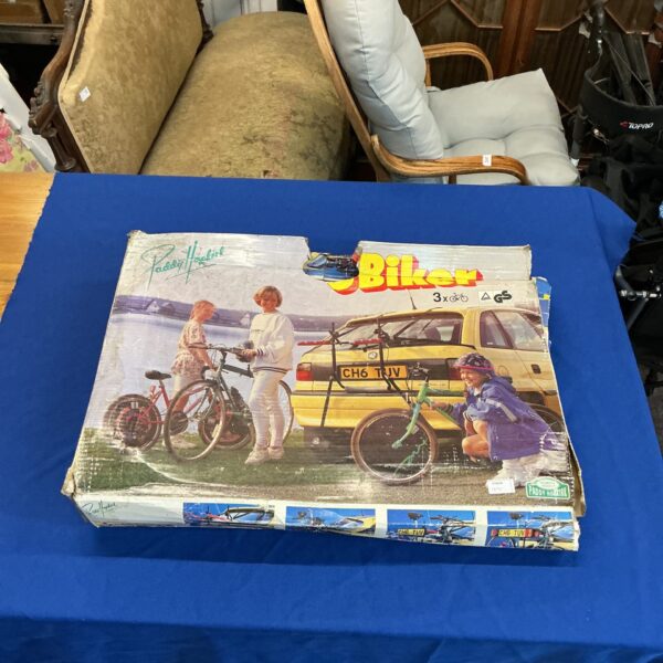 Vintage Paddy Hopkirk bike carrier in original condition.
