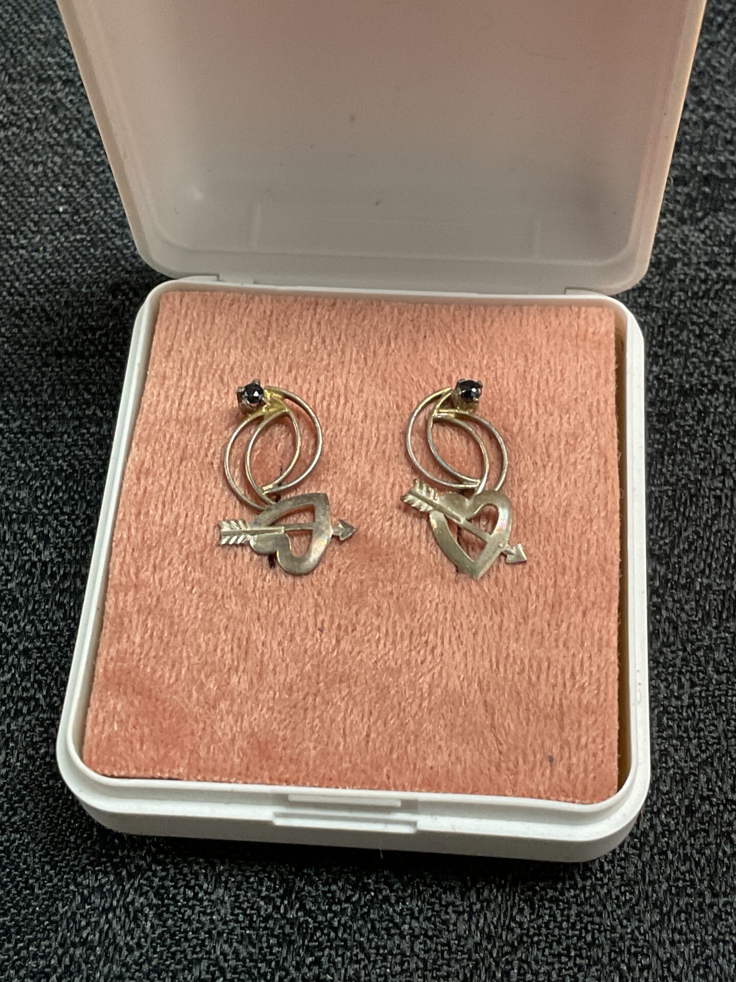 808 Two pair of silver earrings