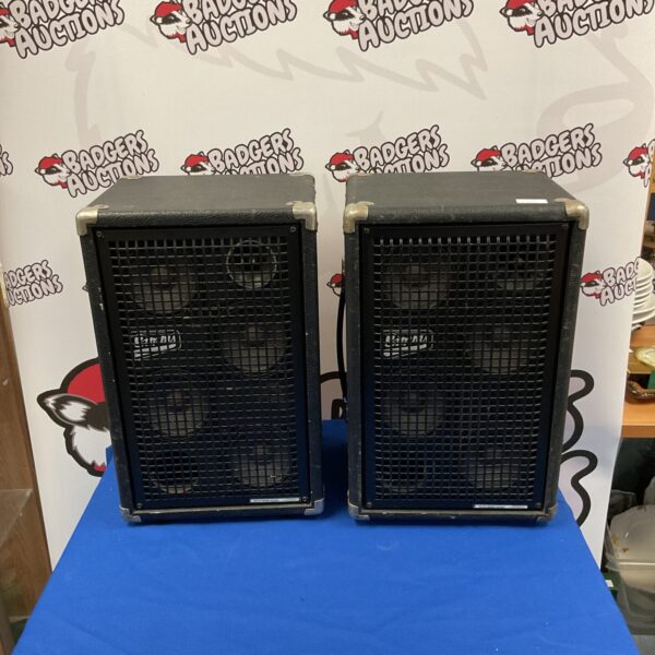 Vintage Simms loudspeakers, a pair of stage speakers.
