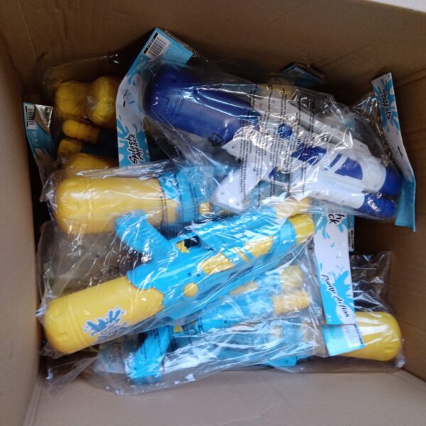 Sealed Splash Attack water guns in original packaging.