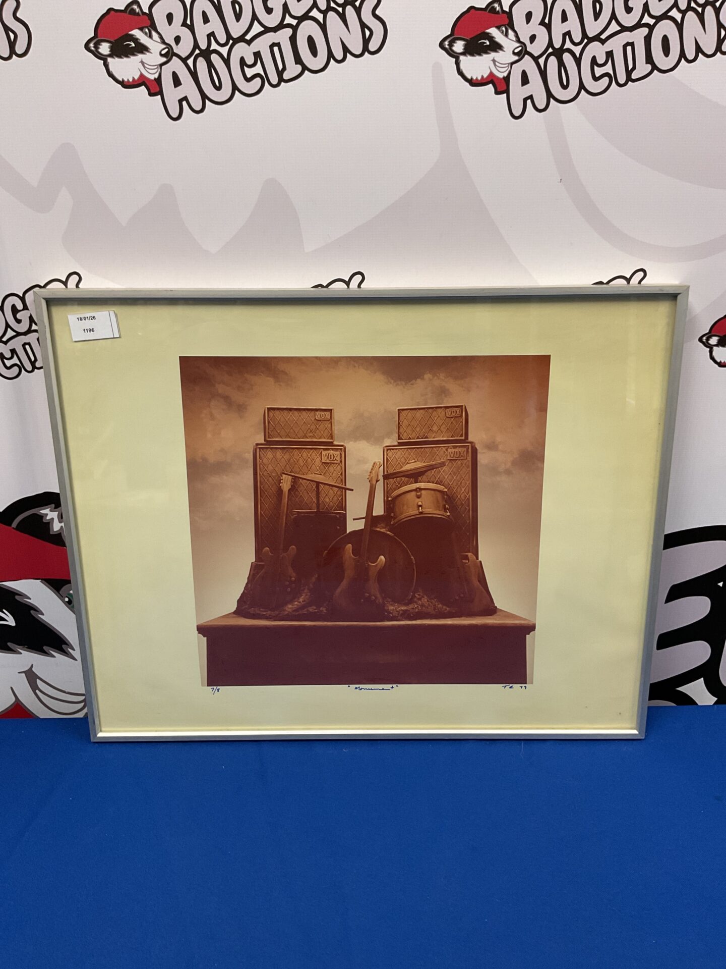 716 T E 79 limited edition print of vox speakers & guitars titled monument