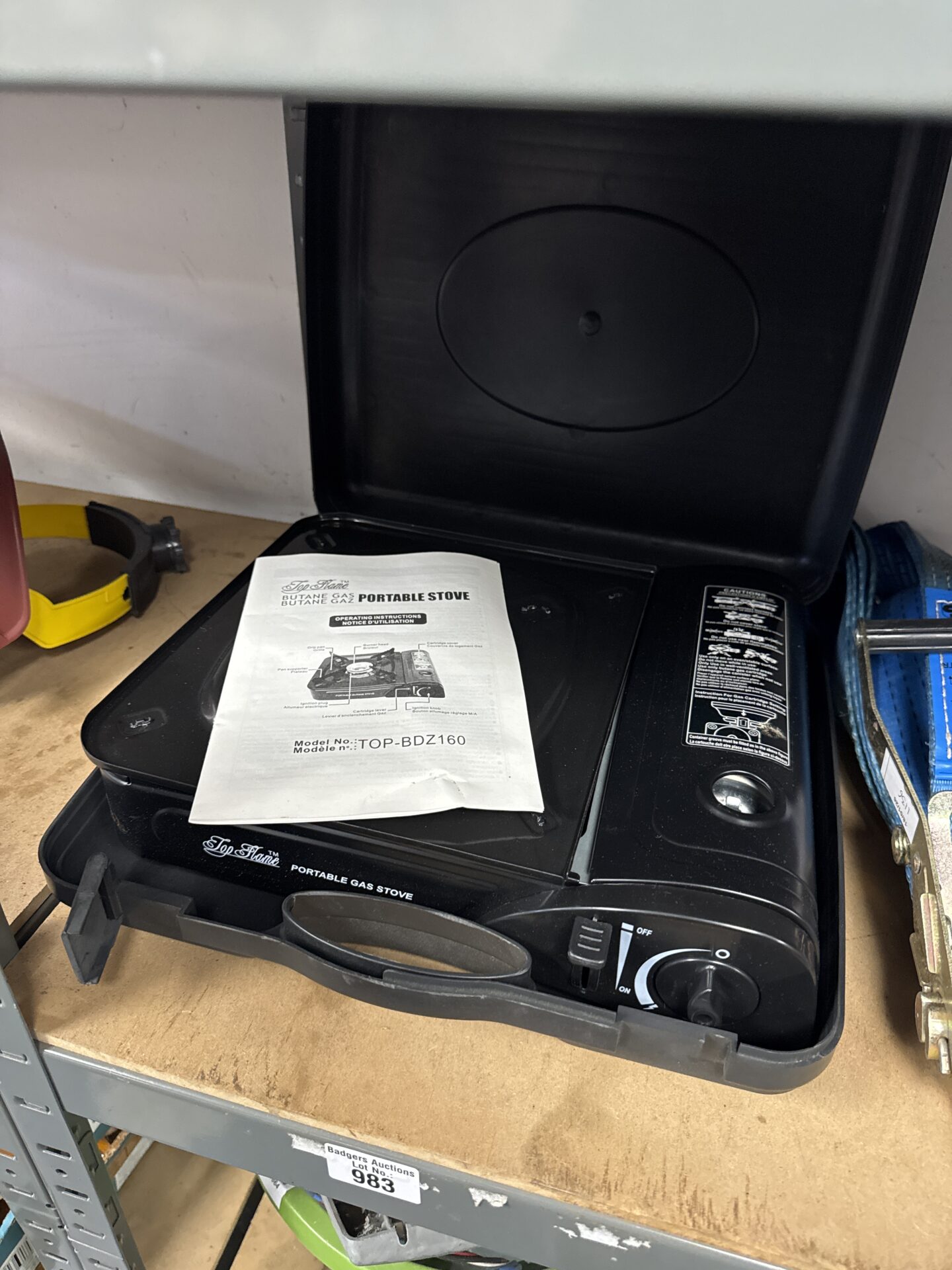 983 Top flame butane gas stove – new