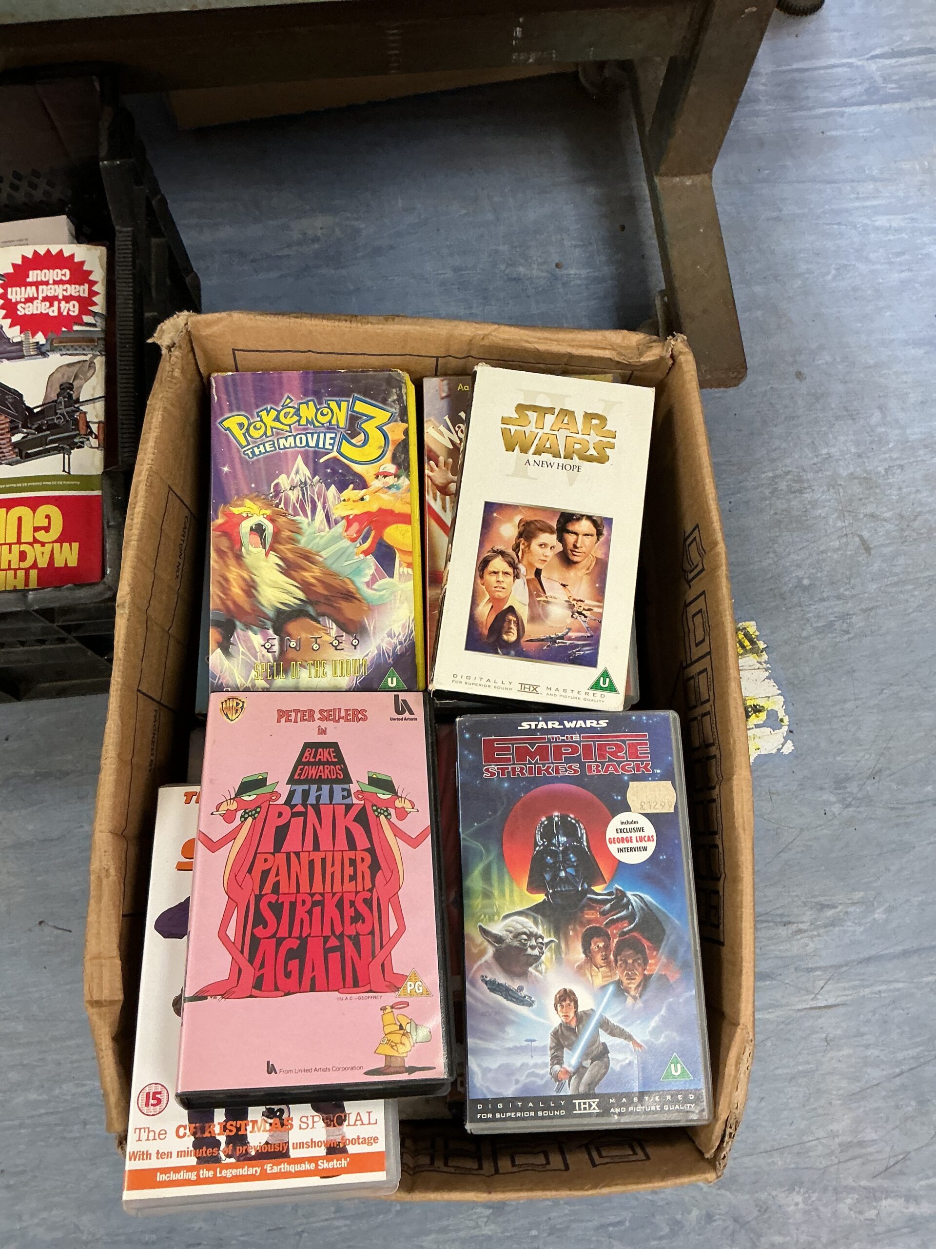 362 Large collection of VHS Cassettes inc Star Wars