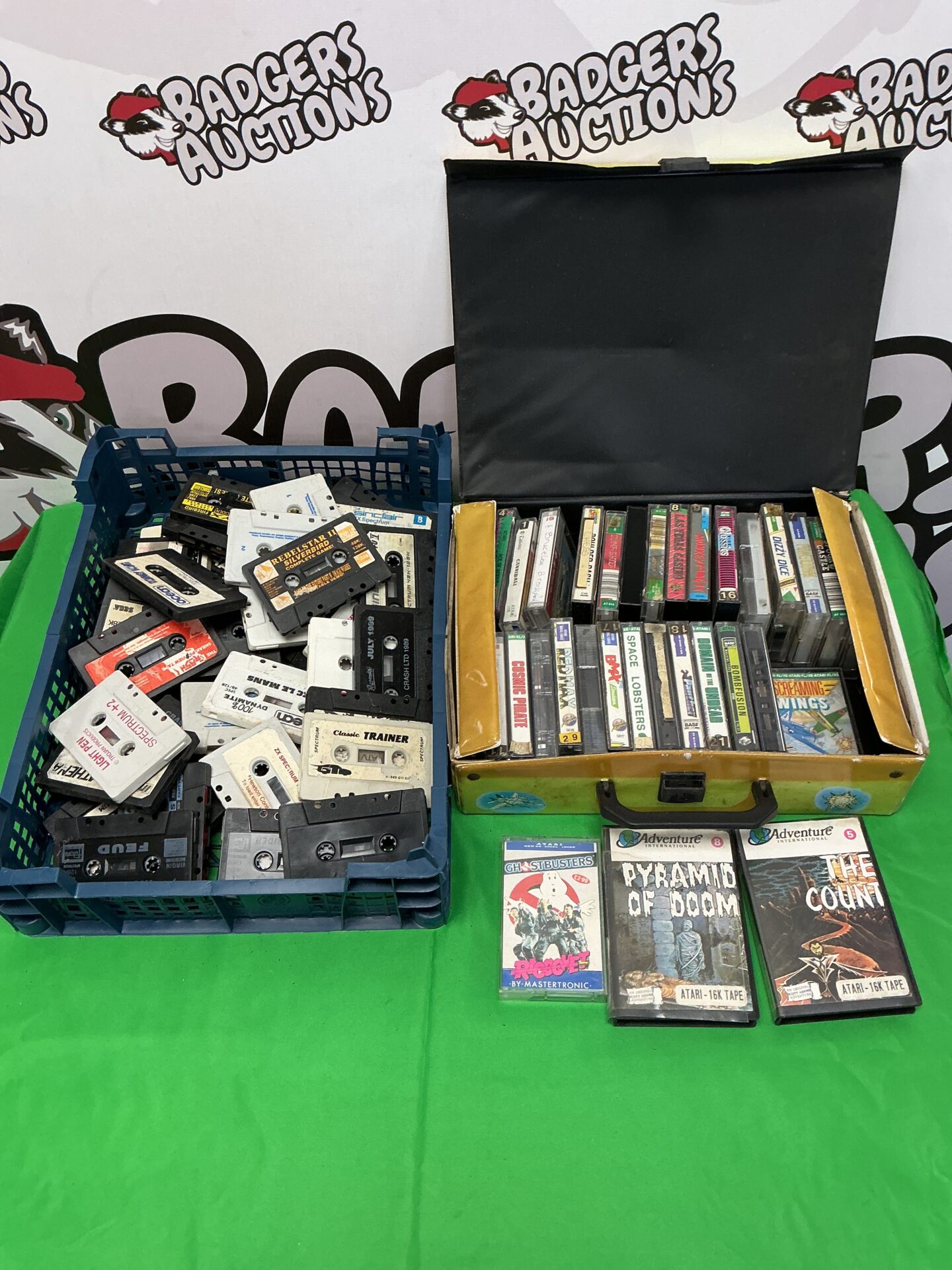 235 Collection of vintage cassette games for Atari & Sinclair spectrum