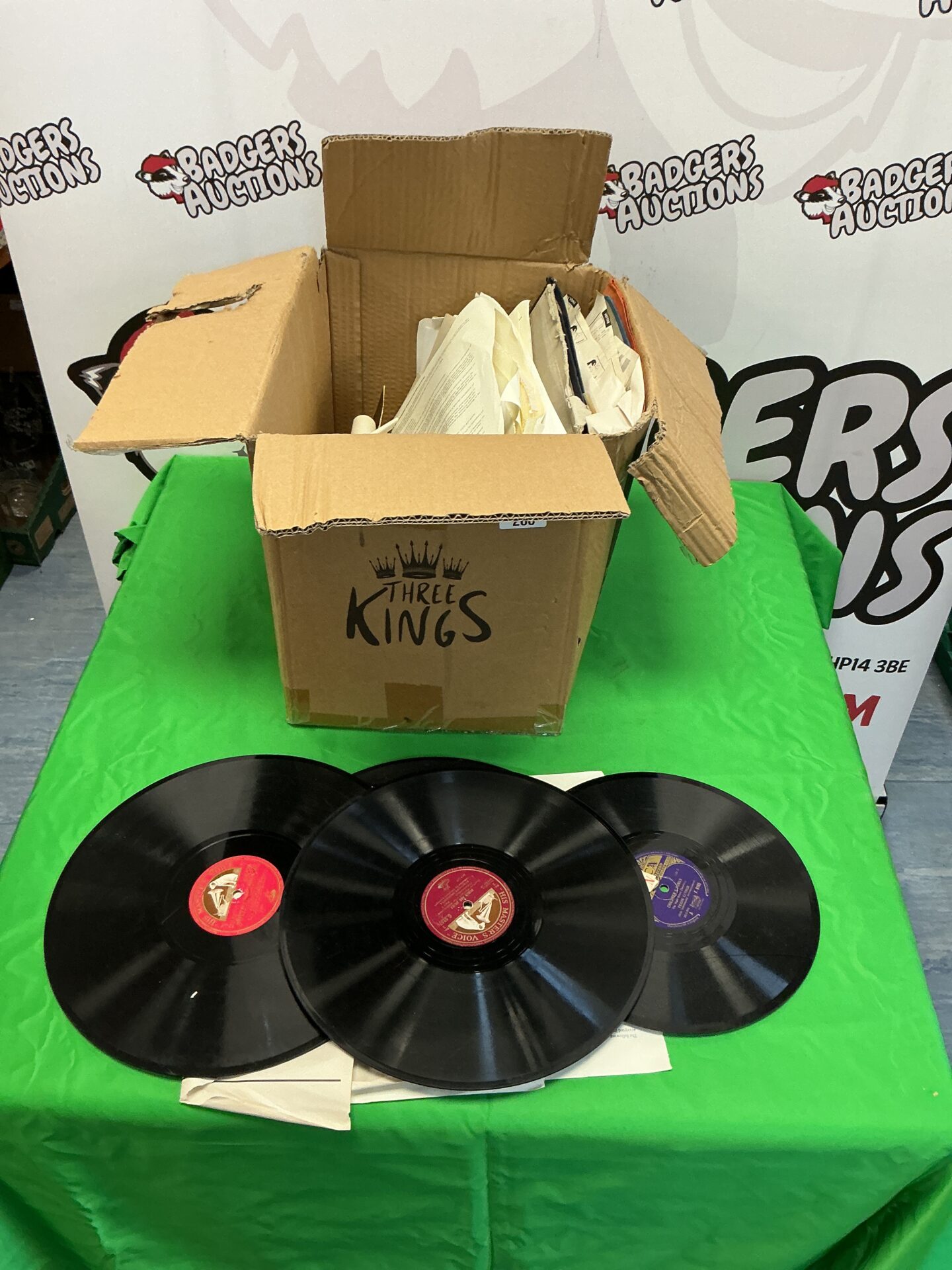 266 Box of classic grammarphone records