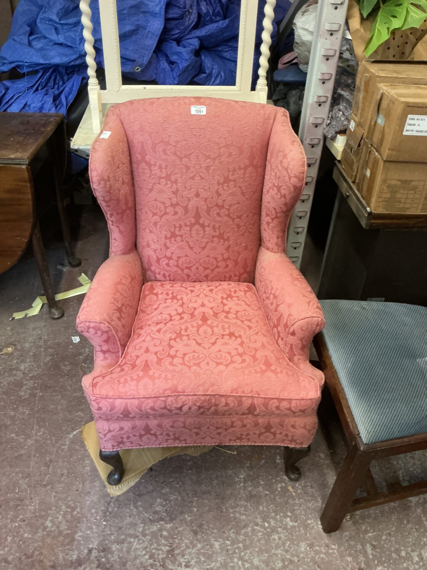 1091 Vintage high backed Easy Chair