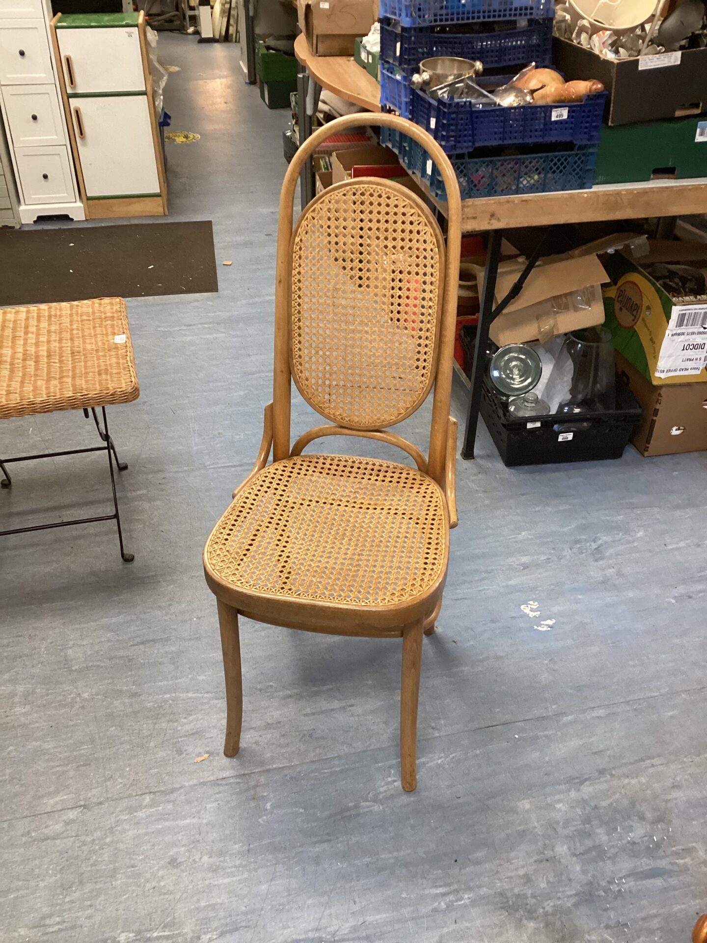 579 1960s beach Bentwood Kane dining chair