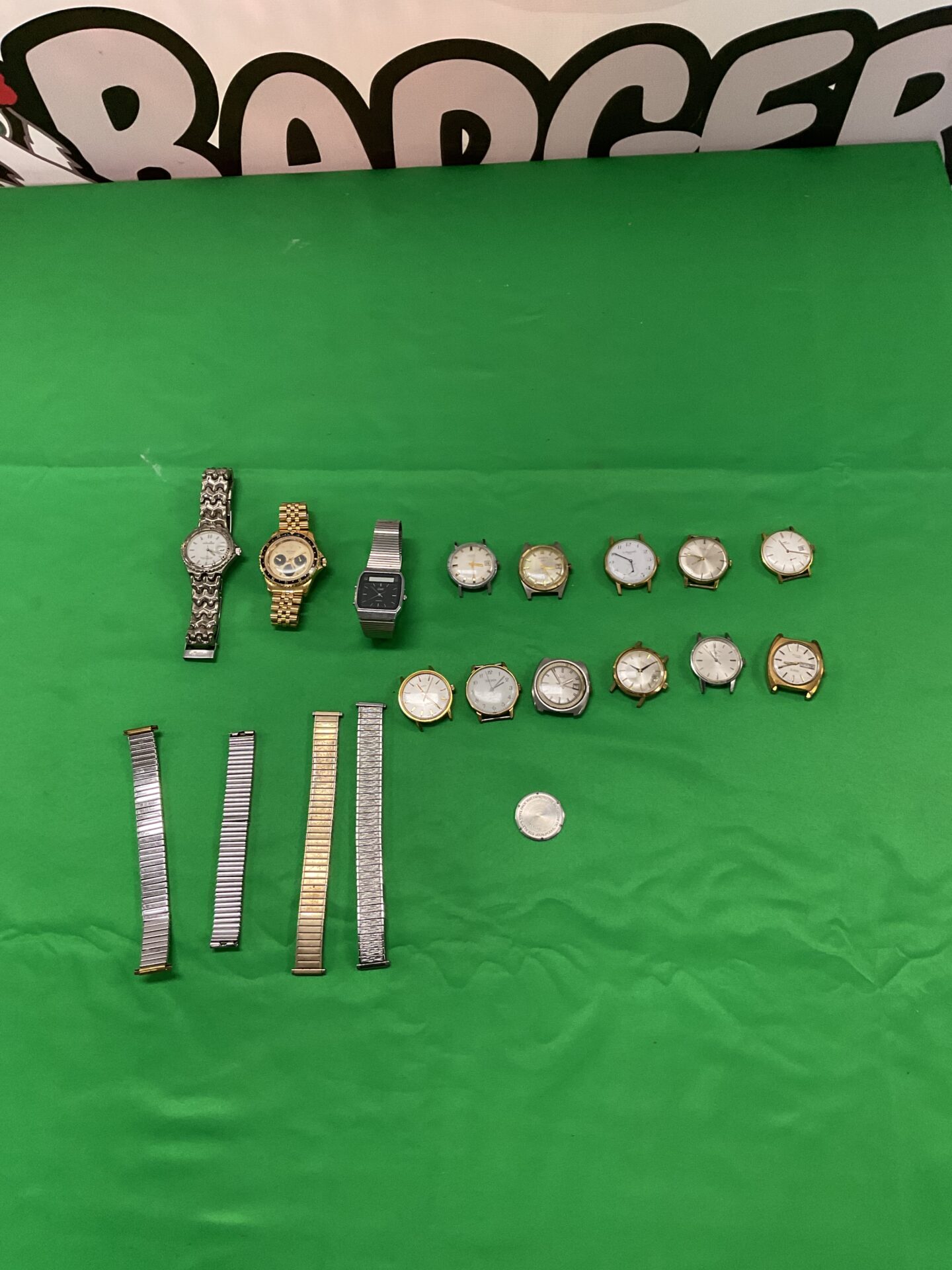 752 Collection of watches with spare straps