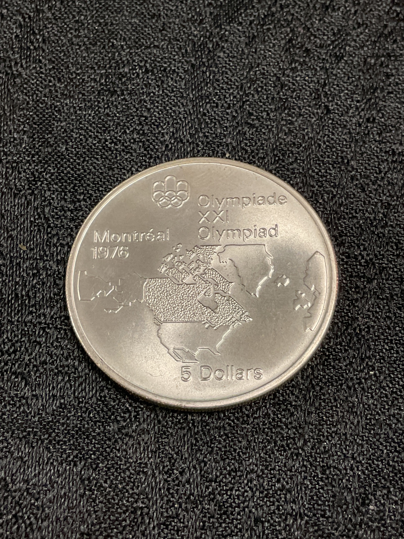 917 1976 Montréal Olympics $5 silver coin from Canada 24g