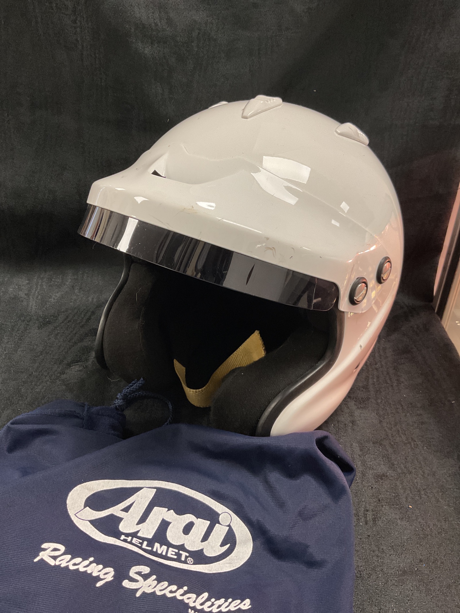 866 Aria GP-J3 Automobile racing helmet size xl used on grand tour by james may s