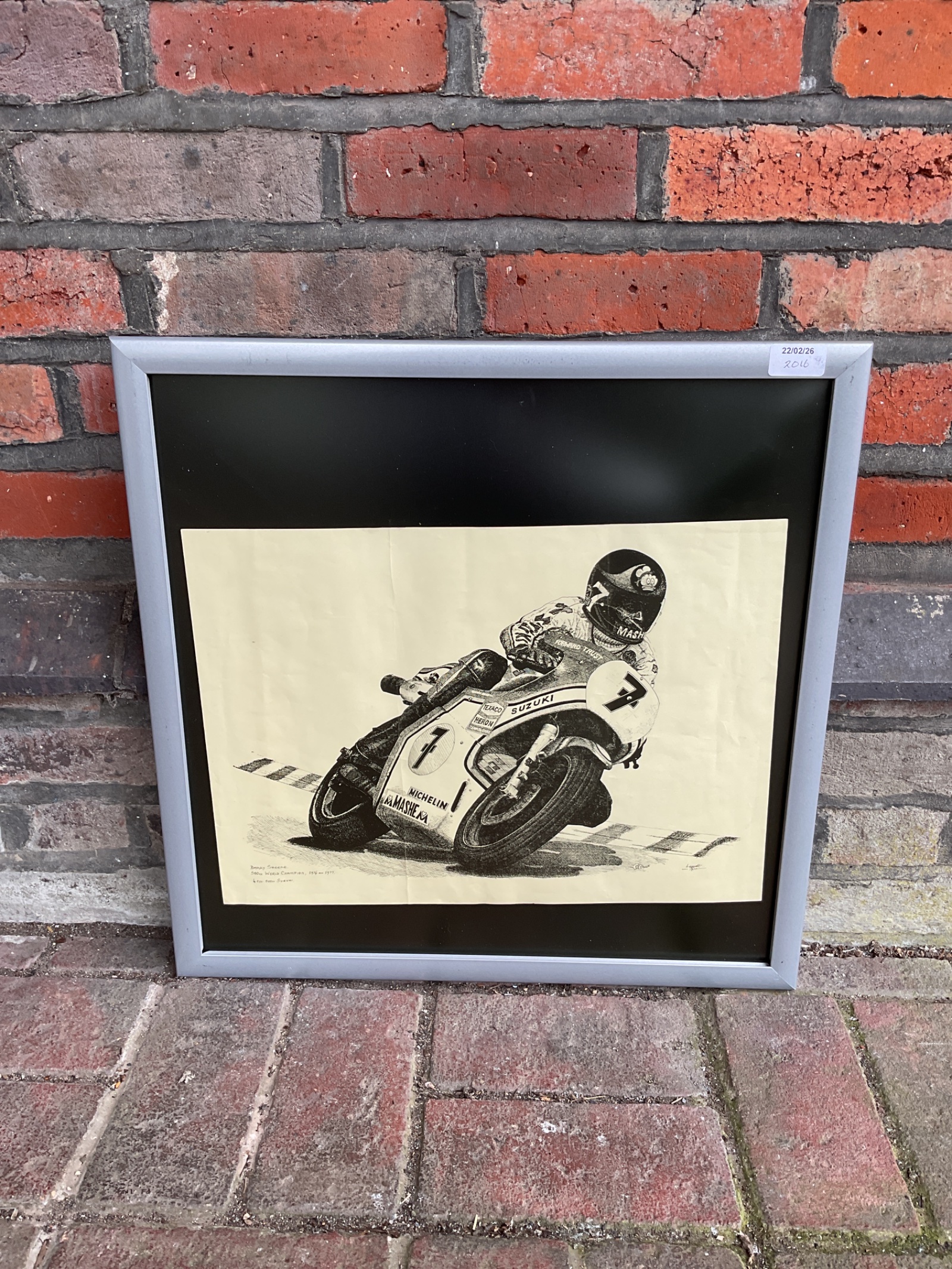 748 Barry Sheene 500cc world champion 1976 to 1977 Suzuki motorbike racing print