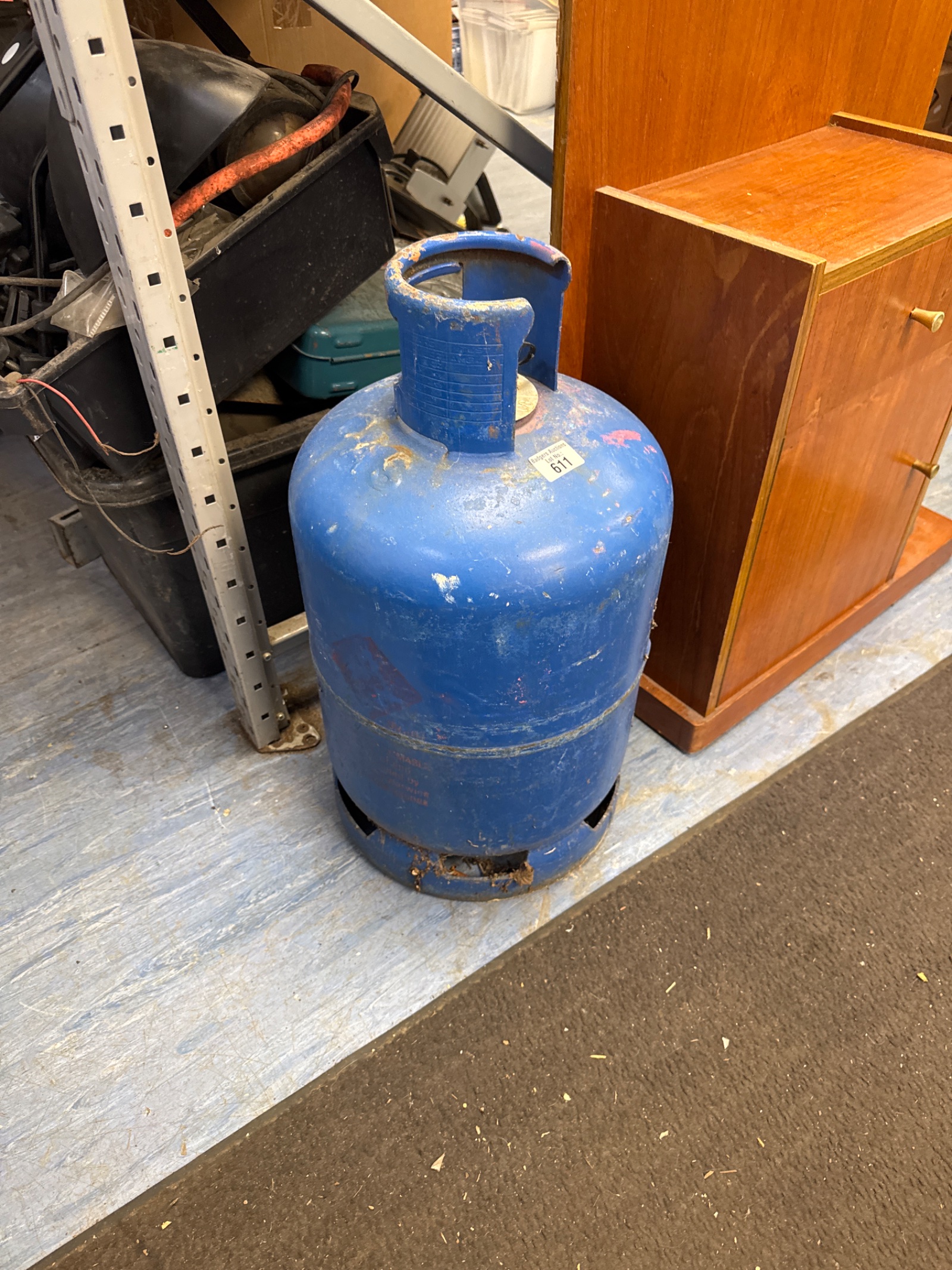 611 Calor gas bottle with some contents