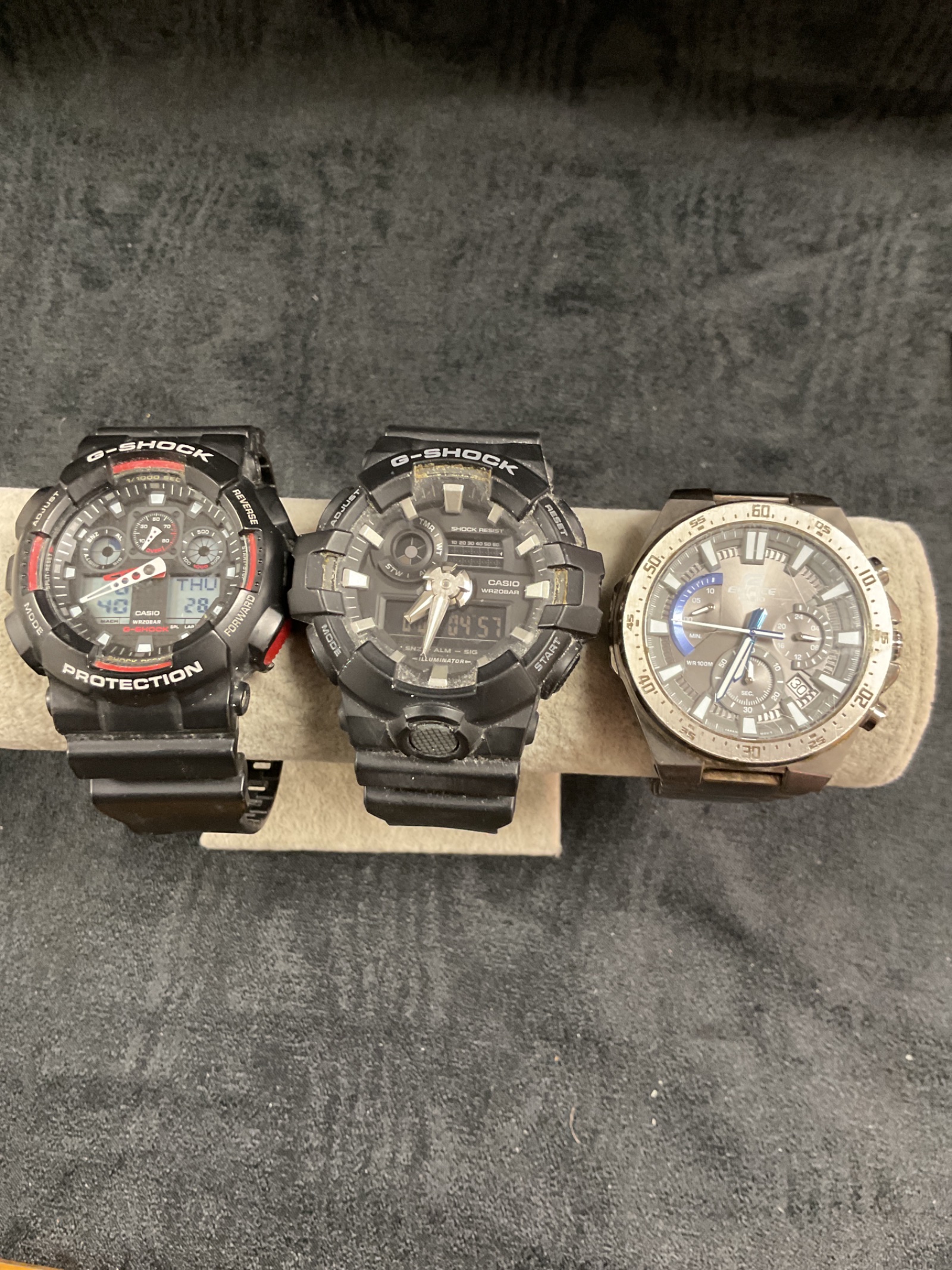 861 Two Casio G Shock Digital Watches and Casio Edifice Digital watch