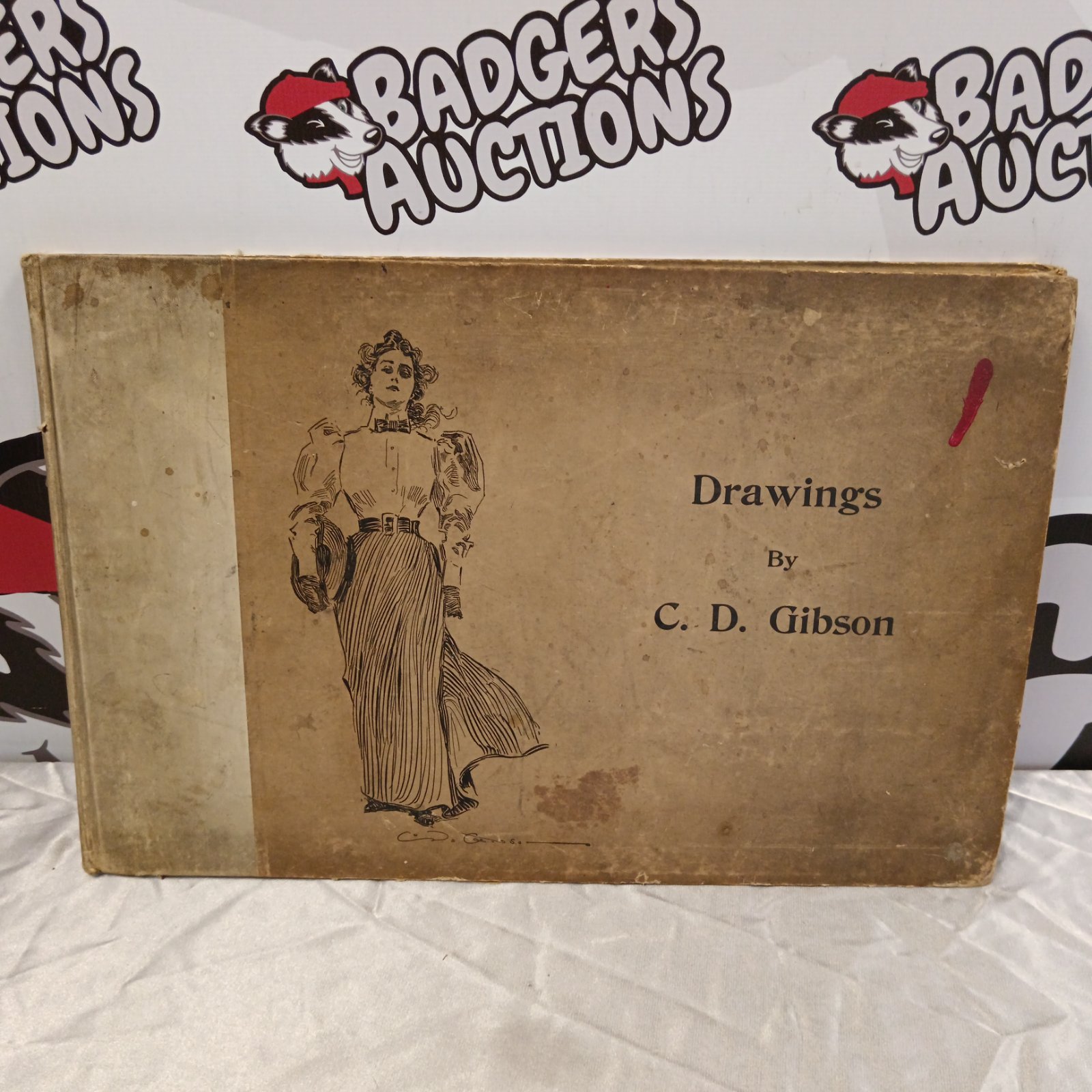 705 antique charles Dana gibson book of lithographic prints