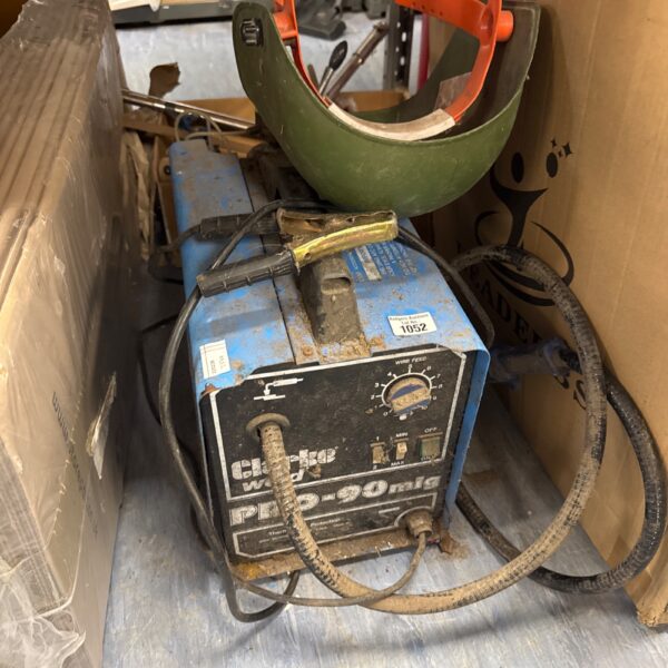 Used Clark Weld Pro-90 MIG welder in a workshop setting.