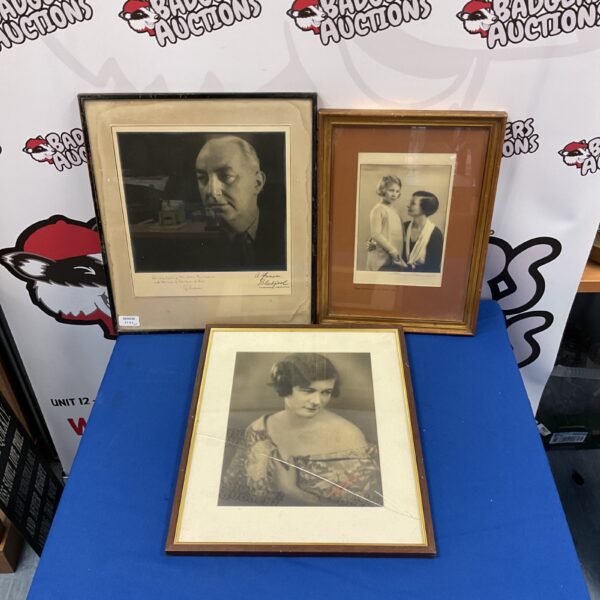 Vintage Edgar Wallace signed photograph with personal dedication.